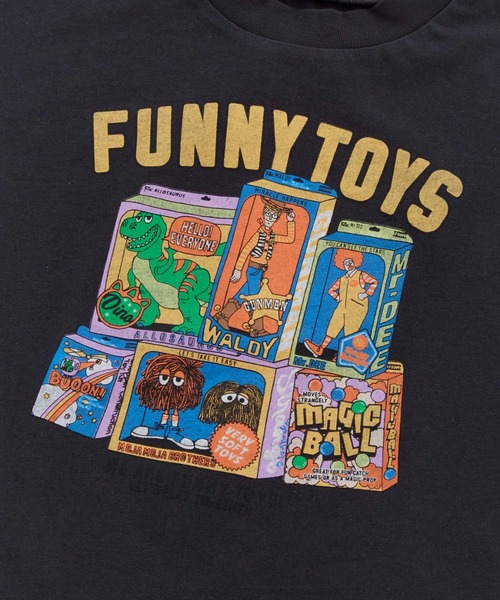 Ocean&Ground（オーシャン&グラウンド）の「FUNNY TOY'SﾌﾟﾘﾝﾄＴｼｬﾂ（Tシャツ/カットソー・キッズ・ブラック/ホワイト/ライトブルー・120/110/100/90/80/140/130）」の21枚目の写真