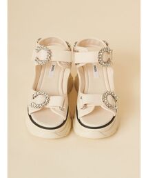 SNIDEL | スニーカーソールビジューサンダル(サンダル)