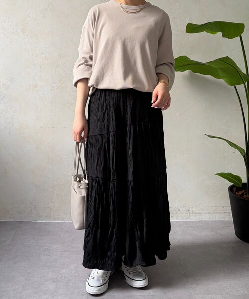 Jena espace merveilleux(ジェナ エスパスメルヴェイユ)の「ドロストバルーンPO(Tシャツ/カットソー・レディース・チャコールグレー/グレー/オフホワイト・FREE)」の17枚目の写真