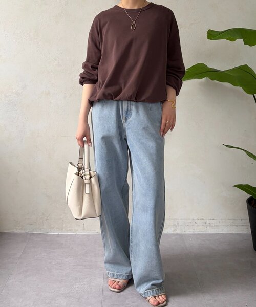 Jena espace merveilleux(ジェナ エスパスメルヴェイユ)の「ドロストバルーンPO(Tシャツ/カットソー・レディース・チャコールグレー/グレー/オフホワイト・FREE)」の22枚目の写真