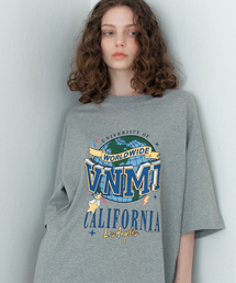 California tee_melange グレー
