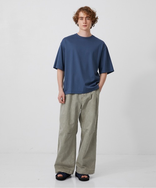 PUBLIC TOKYO（パブリックトウキョウ）の「【大人気】極 ココTEE RELAX FIT /ウォッシャブル/春服/夏服/インナー/伸縮性/耐久性（Tシャツ/カットソー・メンズ・ブラック/ダークグレー/グレイッシュベージュ/ホワイト/グレイッシュブルー・1/2/3）」の17枚目の写真