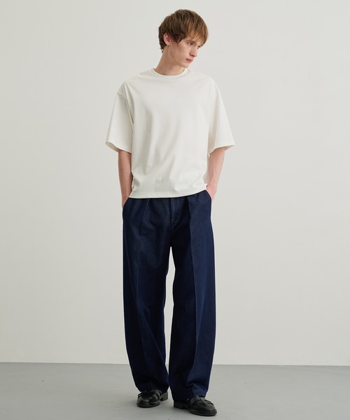 PUBLIC TOKYO(パブリックトウキョウ)の「【大人気】極 ココTEE RELAX FIT /ウォッシャブル/春服/夏服/インナー/伸縮性/耐久性(Tシャツ/カットソー・メンズ・ブラック/ダークグレー/グレイッシュベージュ/ホワイト/グレイッシュブルー・1/2/3)」の7枚目の写真