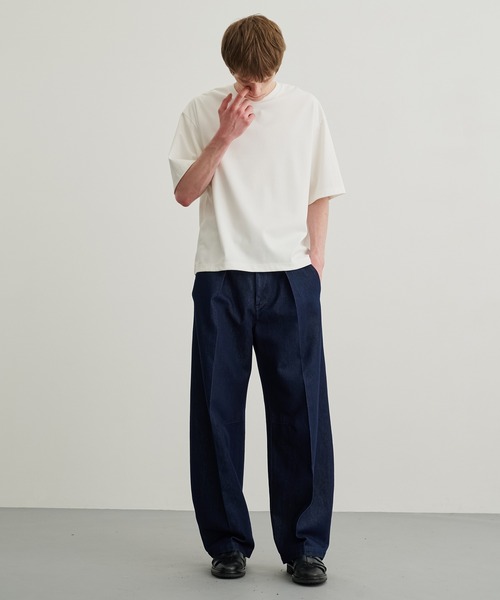 PUBLIC TOKYO(パブリックトウキョウ)の「【大人気】極 ココTEE RELAX FIT /ウォッシャブル/春服/夏服/インナー/伸縮性/耐久性(Tシャツ/カットソー・メンズ・ブラック/ダークグレー/グレイッシュベージュ/ホワイト/グレイッシュブルー・1/2/3)」の8枚目の写真