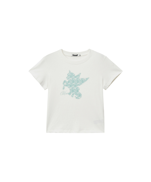 UUUUP(ユープ)の「ポニープリンティングT - アイボリー(Tシャツ/カットソー・レディース・その他・SMALL/MEDIUM)」の3枚目の写真