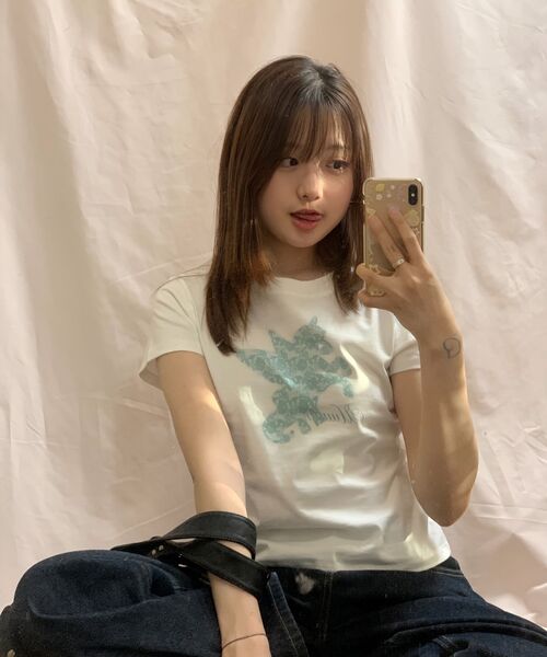 UUUUP(ユープ)の「ポニープリンティングT - アイボリー(Tシャツ/カットソー・レディース・その他・SMALL/MEDIUM)」の5枚目の写真