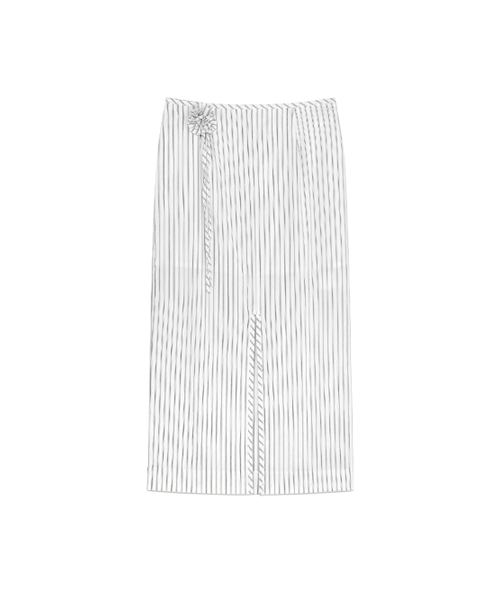 Kijun（キジュン）の「Stripe Corsage Long Skirt Off-White Stripe（スカート・レディース・その他・SMALL/MEDIUM/LARGE）」の4枚目の写真