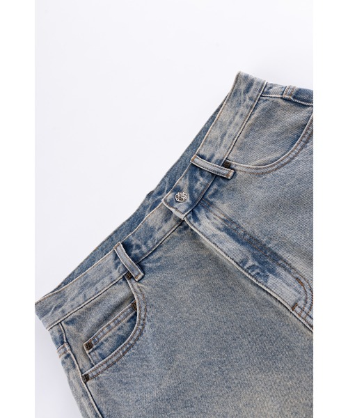 SUPPLIER(サプライヤー)の「デニムショーツ|Royal Cross Rhinestone Baggy Denim Shorts|SUPPLIER(デニムパンツ・メンズ・ブラック/ブルー・SMALL/X-LARGE/MEDIUM)」の20枚目の写真