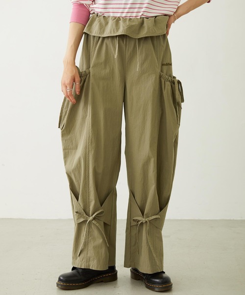 MILKFED.（ミルクフェド）の「RIBBON PANTS（その他パンツ・レディース・ブラック/ブラウン/オリーブ・S/M）」の3枚目の写真