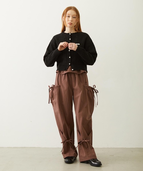 MILKFED.（ミルクフェド）の「RIBBON PANTS（その他パンツ・レディース・ブラック/ブラウン/オリーブ・S/M）」の10枚目の写真