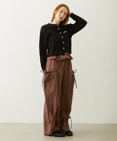 MILKFED.（ミルクフェド）の「RIBBON PANTS（その他パンツ・レディース・ブラック/ブラウン/オリーブ・S/M）」の12枚目の写真