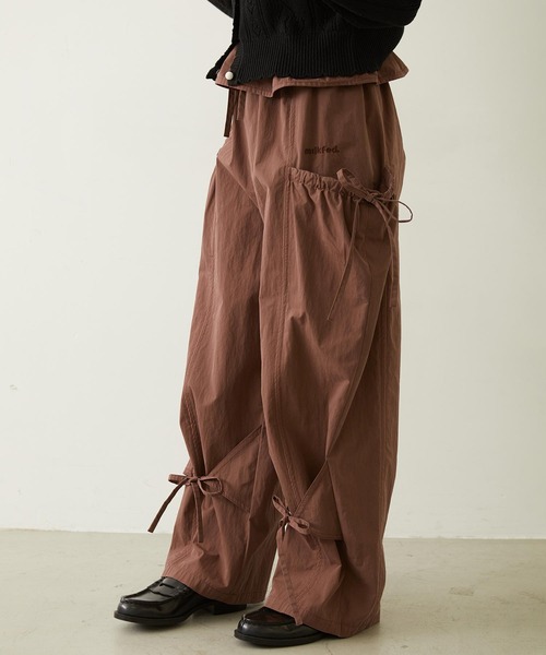 MILKFED.（ミルクフェド）の「RIBBON PANTS（その他パンツ・レディース・ブラック/ブラウン/オリーブ・S/M）」の4枚目の写真