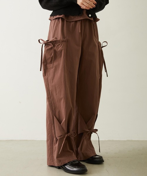 MILKFED.（ミルクフェド）の「RIBBON PANTS（その他パンツ・レディース・ブラック/ブラウン/オリーブ・S/M）」の8枚目の写真