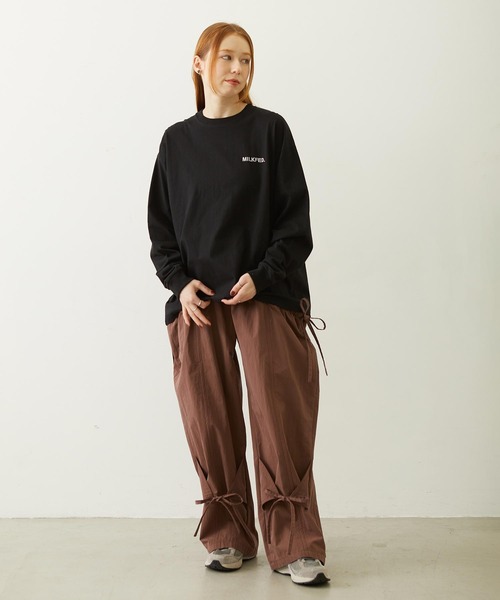 MILKFED.（ミルクフェド）の「RIBBON PANTS（その他パンツ・レディース・ブラック/ブラウン/オリーブ・S/M）」の13枚目の写真