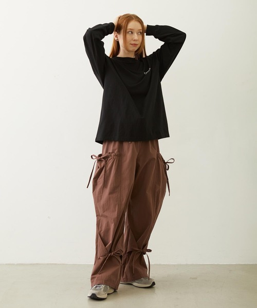 MILKFED.（ミルクフェド）の「RIBBON PANTS（その他パンツ・レディース・ブラック/ブラウン/オリーブ・S/M）」の14枚目の写真