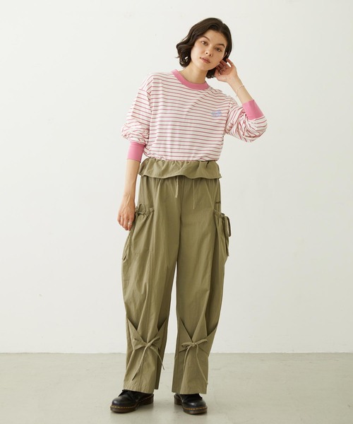 MILKFED.（ミルクフェド）の「RIBBON PANTS（その他パンツ・レディース・ブラック/ブラウン/オリーブ・S/M）」の20枚目の写真