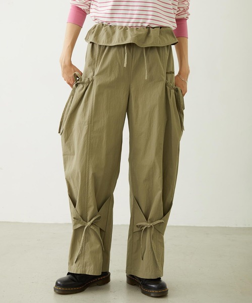 MILKFED.（ミルクフェド）の「RIBBON PANTS（その他パンツ・レディース・ブラック/ブラウン/オリーブ・S/M）」の18枚目の写真