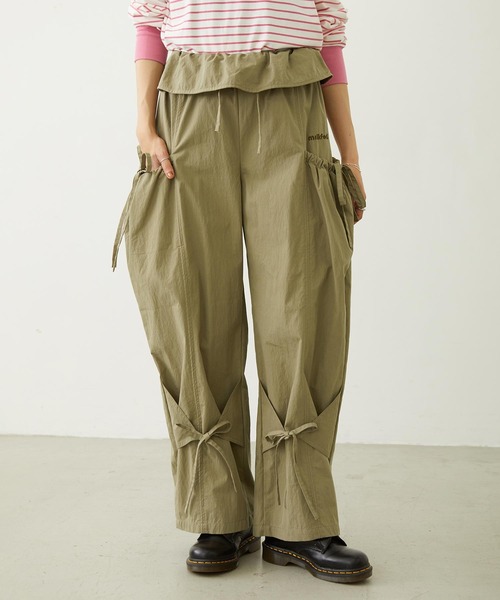MILKFED.（ミルクフェド）の「RIBBON PANTS（その他パンツ・レディース・ブラック/ブラウン/オリーブ・S/M）」の19枚目の写真