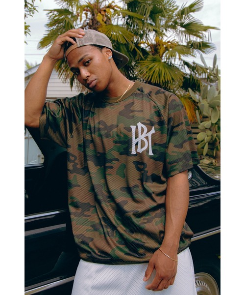 KEBOZ（ケボズ）の「WS MESH TEE（Tシャツ/カットソー・メンズ・ブラック/ホワイト/ミント/ベージュ/ネイビー/カモフラージュ・S/M/L/XL/2XL）」の6枚目の写真