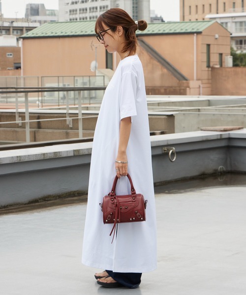 THOUSAND MILE(サウザンドマイル)の「THOUSAND MILE/サウザンドマイル SHORT SLEEVE OP シンプル ナチュラル レディース 2026年 夏 夏服(ワンピース・レディース・ホワイト/ブラック/ブラウン・FREE)」の13枚目の写真