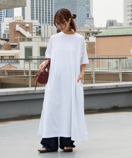 THOUSAND MILE(サウザンドマイル)の「THOUSAND MILE/サウザンドマイル SHORT SLEEVE OP シンプル ナチュラル レディース 2026年 夏 夏服(ワンピース・レディース・ホワイト/ブラック/ブラウン・FREE)」の15枚目の写真