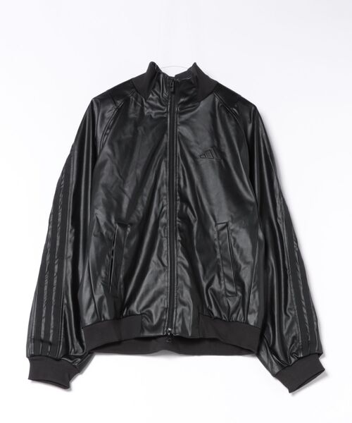 adidas(アディダス)の「adidas/アディダス ジャージ トラックジャケット レザー風 スタジアム ルーズフィット フェイクレザー トラックジャケット セットアップ対応 HL312(ジャージ・メンズ・ブラック×ホワイト/ブラック×ブラック・XL/L/M)」の18枚目の写真