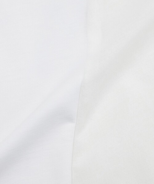 BIANCA(ビアンカ)の「【シルエット変化】ドロスト付きコンビカットソー(Tシャツ/カットソー・レディース・ネイビー/ブラック/ホワイト・38)」の9枚目の写真