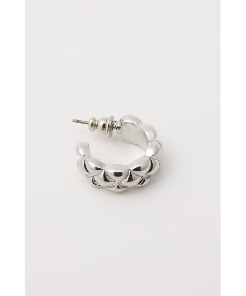 SLY（スライ）の「CROSS CUTTING HOOP P EARRING クロスカッティングフープピアス（ピアス（両耳用）・レディース・ゴールド/シルバー・FREE）」の5枚目の写真