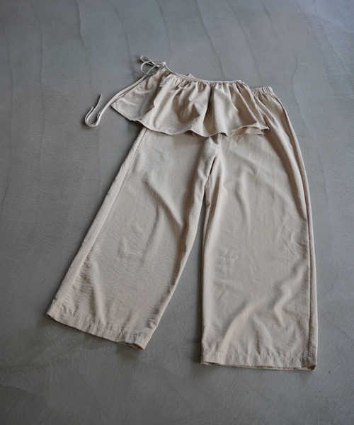 SANSeLF(サンセルフ)の「【SANSeLF】2WAYペプラムレイヤードワイドパンツ saw26s084(その他パンツ・レディース・ベージュ/グレー・FREE)」の22枚目の写真
