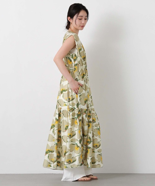 Gready Brilliant(グレディブリリアン)の「フラワーティアードワンピース(ワンピース・レディース・ブルー/ライトグリーン・36)」の7枚目の写真