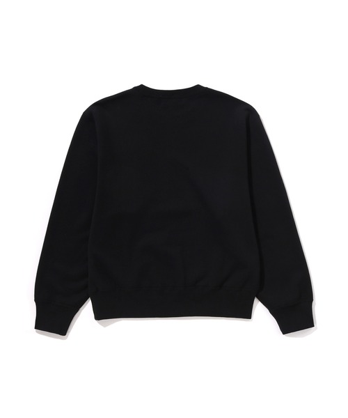 A BATHING APE（アベイシングエイプ）の「COLLEGE CREWNECK SWEATSHIRT（スウェット・レディース・ホワイト/ブラック・MEDIUM/SMALL）」の4枚目の写真