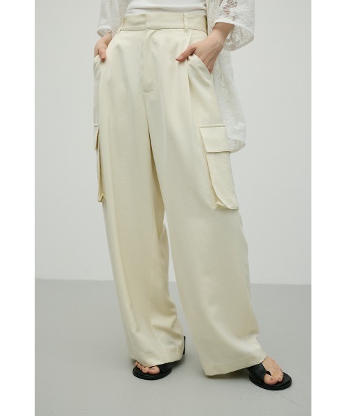 STYLEMIXER(スタイルミキサー)の「サテンカーゴパンツ(カーゴパンツ・レディース・ブラック/アイボリー/カーキ・SMALL/MEDIUM)」の14枚目の写真
