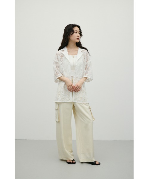 STYLEMIXER(スタイルミキサー)の「サテンカーゴパンツ(カーゴパンツ・レディース・ブラック/アイボリー/カーキ・SMALL/MEDIUM)」の13枚目の写真