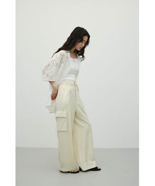 STYLEMIXER(スタイルミキサー)の「サテンカーゴパンツ(カーゴパンツ・レディース・ブラック/アイボリー/カーキ・SMALL/MEDIUM)」の11枚目の写真