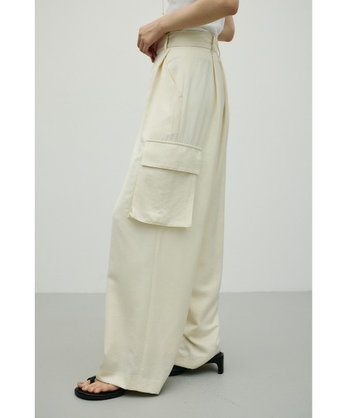 STYLEMIXER(スタイルミキサー)の「サテンカーゴパンツ(カーゴパンツ・レディース・ブラック/アイボリー/カーキ・SMALL/MEDIUM)」の10枚目の写真