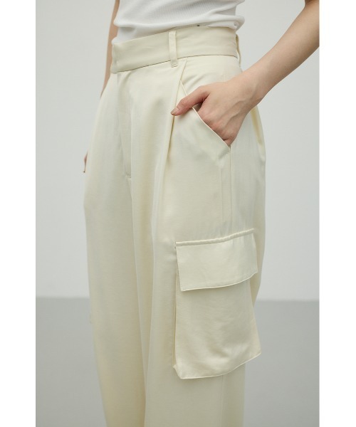 STYLEMIXER(スタイルミキサー)の「サテンカーゴパンツ(カーゴパンツ・レディース・ブラック/アイボリー/カーキ・SMALL/MEDIUM)」の7枚目の写真