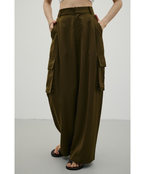 STYLEMIXER(スタイルミキサー)の「サテンカーゴパンツ(カーゴパンツ・レディース・ブラック/アイボリー/カーキ・SMALL/MEDIUM)」の21枚目の写真
