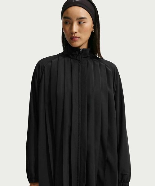 NIKE(ナイキ)の「ナイキ スポーツウェア ウィメンズ オーバーサイズド リングスリーブ プリーツ ミニ ドレス / Nike Sportswear Women's Oversized Long-Sleeve Pleated Mini Dress IF0559-010 Black(ワンピース・レディース・ブラック・S/XS/XL)」の3枚目の写真