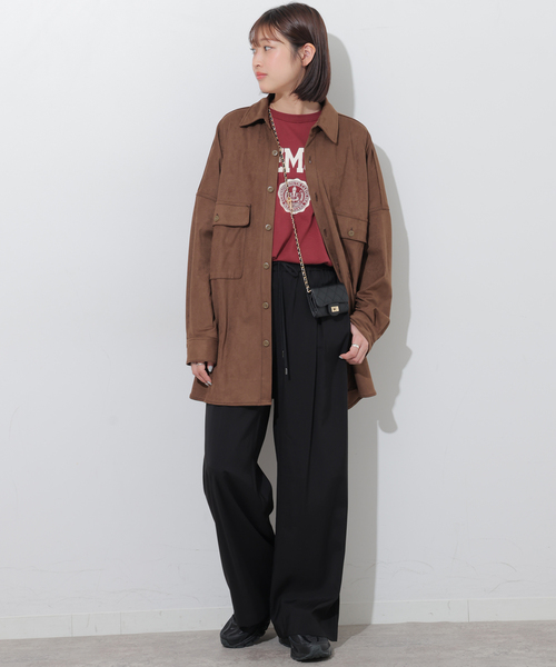 JOURNAL STANDARD relume（ジャーナルスタンダード　レリューム）の「フィブリルインタックイージーパンツ（その他パンツ・レディース・ブラック/ブラウン/ベージュ・38/36）」の4枚目の写真