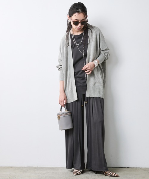 CHIC STYLE(シックスタイル)の「リュックスコンフォートカットソーパンツ<大きいサイズ有>シックスタイル(その他パンツ・レディース・チャコール/ダークブラウン・5L/4L/3L/LL/L/M)」の10枚目の写真