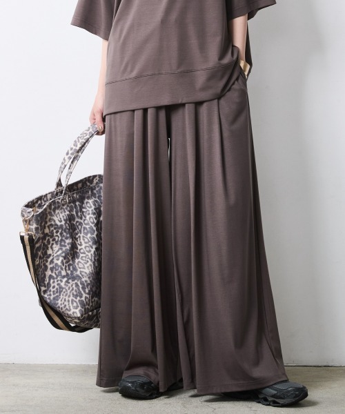 CHIC STYLE(シックスタイル)の「リュックスコンフォートカットソーパンツ<大きいサイズ有>シックスタイル(その他パンツ・レディース・チャコール/ダークブラウン・5L/4L/3L/LL/L/M)」の12枚目の写真