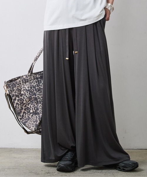 CHIC STYLE(シックスタイル)の「リュックスコンフォートカットソーパンツ<大きいサイズ有>シックスタイル(その他パンツ・レディース・チャコール/ダークブラウン・5L/4L/3L/LL/L/M)」の18枚目の写真