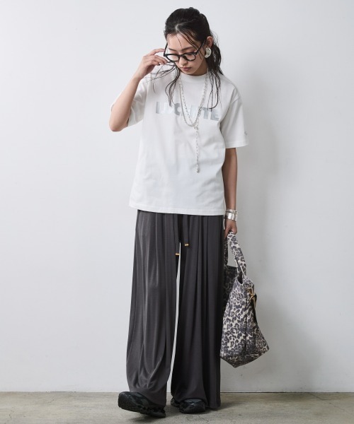 CHIC STYLE(シックスタイル)の「リュックスコンフォートカットソーパンツ<大きいサイズ有>シックスタイル(その他パンツ・レディース・チャコール/ダークブラウン・5L/4L/3L/LL/L/M)」の22枚目の写真