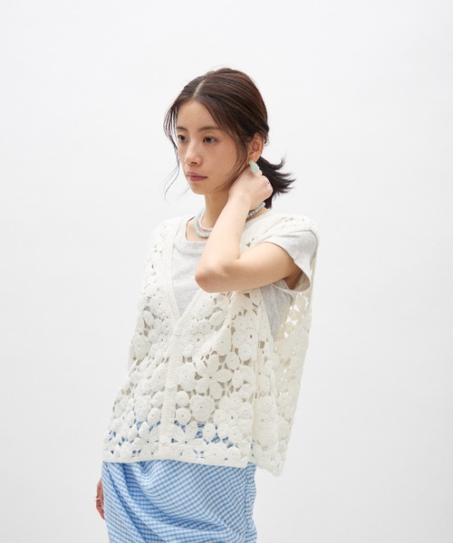 Lutim by u(ルチバイユー)の「シアーコンパクトTシャツ(Tシャツ/カットソー・レディース・ライトグレー/ホワイト/ブラック/ライトブルー/イエロー/グレー/ピンク・FREE)」の11枚目の写真