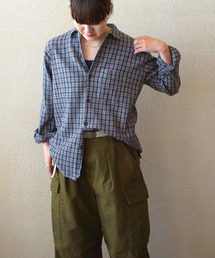 JOURNAL STANDARD LUXE | 【HTS】COTTON CHECK ONE-UP COLLAR SHIRT(シャツ/ブラウス)
