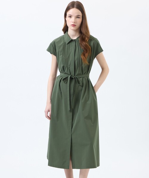 MACKINTOSH PHILOSOPHY(マッキントッシュ フィロソフィー)の「レインシャツワンピース(ワンピース・レディース・カーキ/ブラック・38/36)」の1枚目の写真