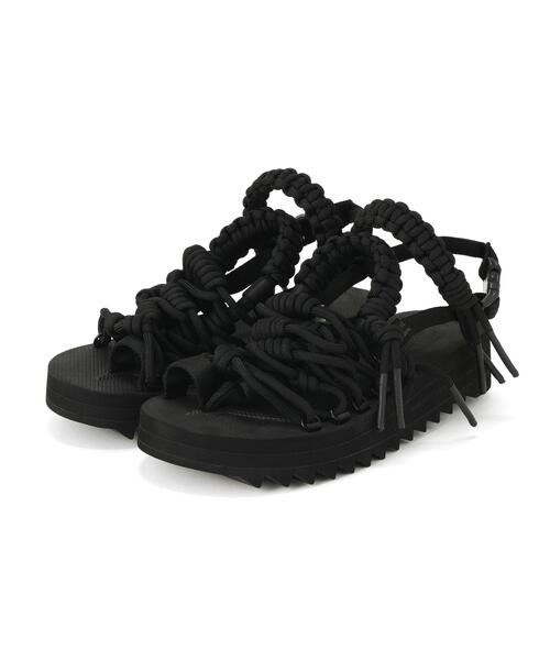 beautiful people(ビューティフルピープル)の「beautiful people/ビューティフルピープル/SUICOKE engineering sandals(サンダル・レディース・ブラック・10/8)」の1枚目の写真