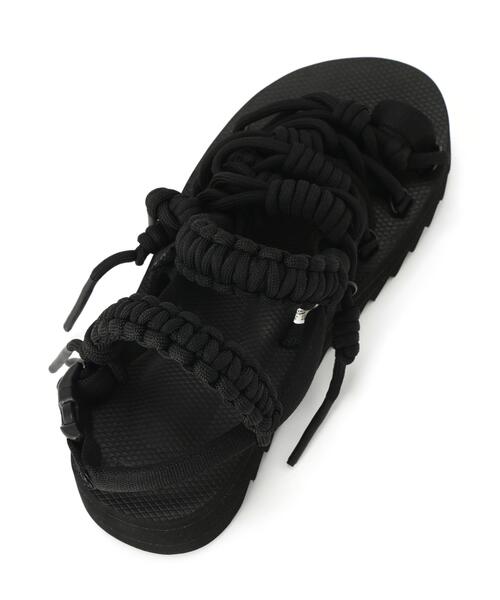 beautiful people（ビューティフルピープル）の「beautiful people/ビューティフルピープル/SUICOKE engineering sandals（サンダル・レディース・ブラック・10）」の4枚目の写真