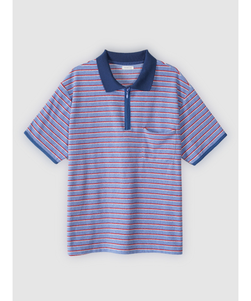 ZIPPER POLO футболка синяя