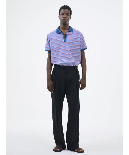 POKER FACE（ポーカーフェイス）の「ZIPPER POLO T-SHIRTS BLUE（ポロシャツ・メンズ・その他・1/2/4/3）」の7枚目の写真